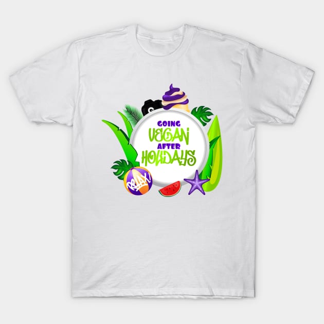 Vegan Holidays T-Shirt by designdaking